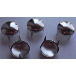 Ćwieki metalowe okrągłe z kolcami kolor srebrny rozmiar 12,5 mm