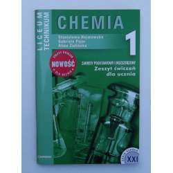 Chemia 1  zakresy podstawowy i rozszerzony Zeszyt ćwiczeń dla ucznia liceum ogólnokształcącego, liceum profilowanego i technikum nr 1