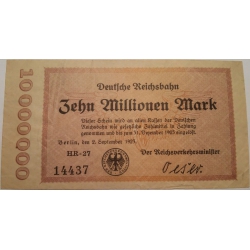 10 000 000 marek nr 2 Reichsbanknote