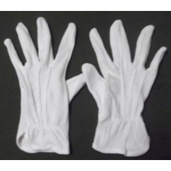 Rękawiczki do pocztu sztandarowego wersja z kropkami rozmiar 6 cali dla dzieci i kobiet
